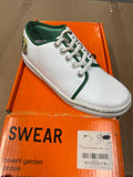 FAUX 2 PC WHITE GREEN DOG