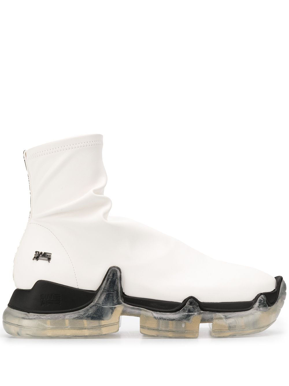 Air Revive Vegan Boots - Black & White Clear