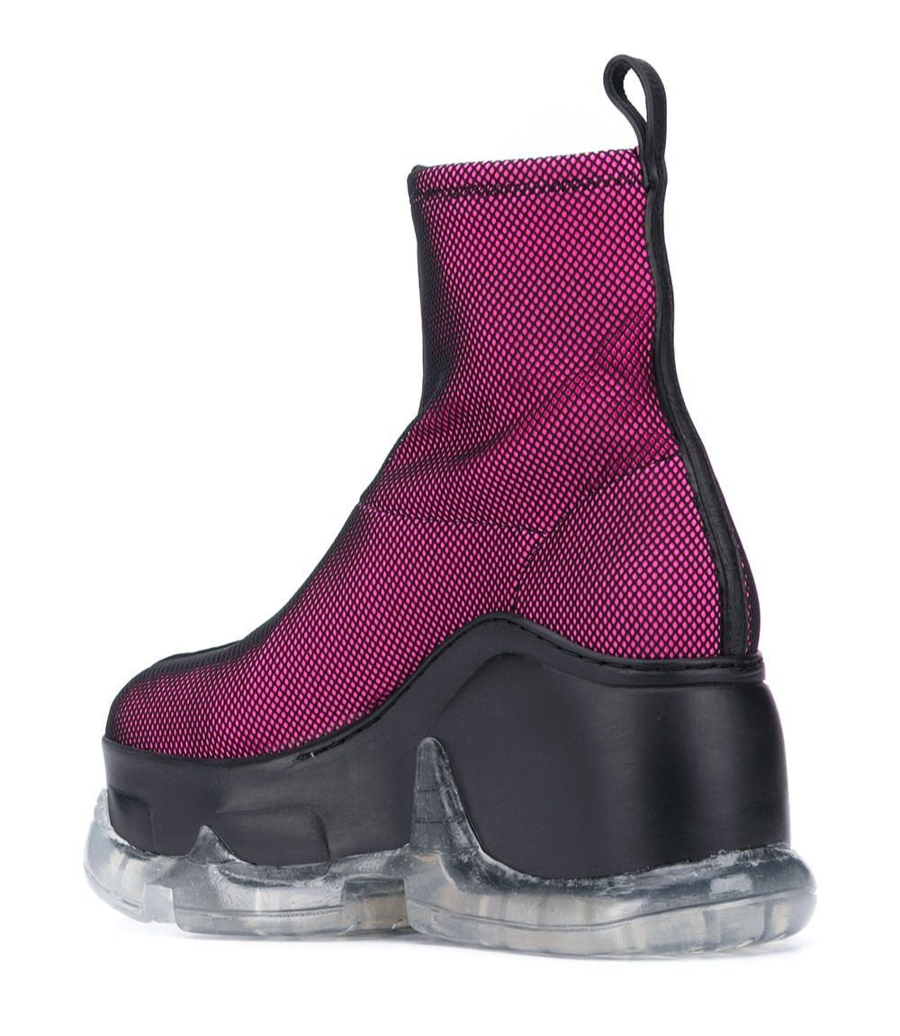 Air Rev. Xtra Hybrid Platform Boots - Neon-Pink Mesh