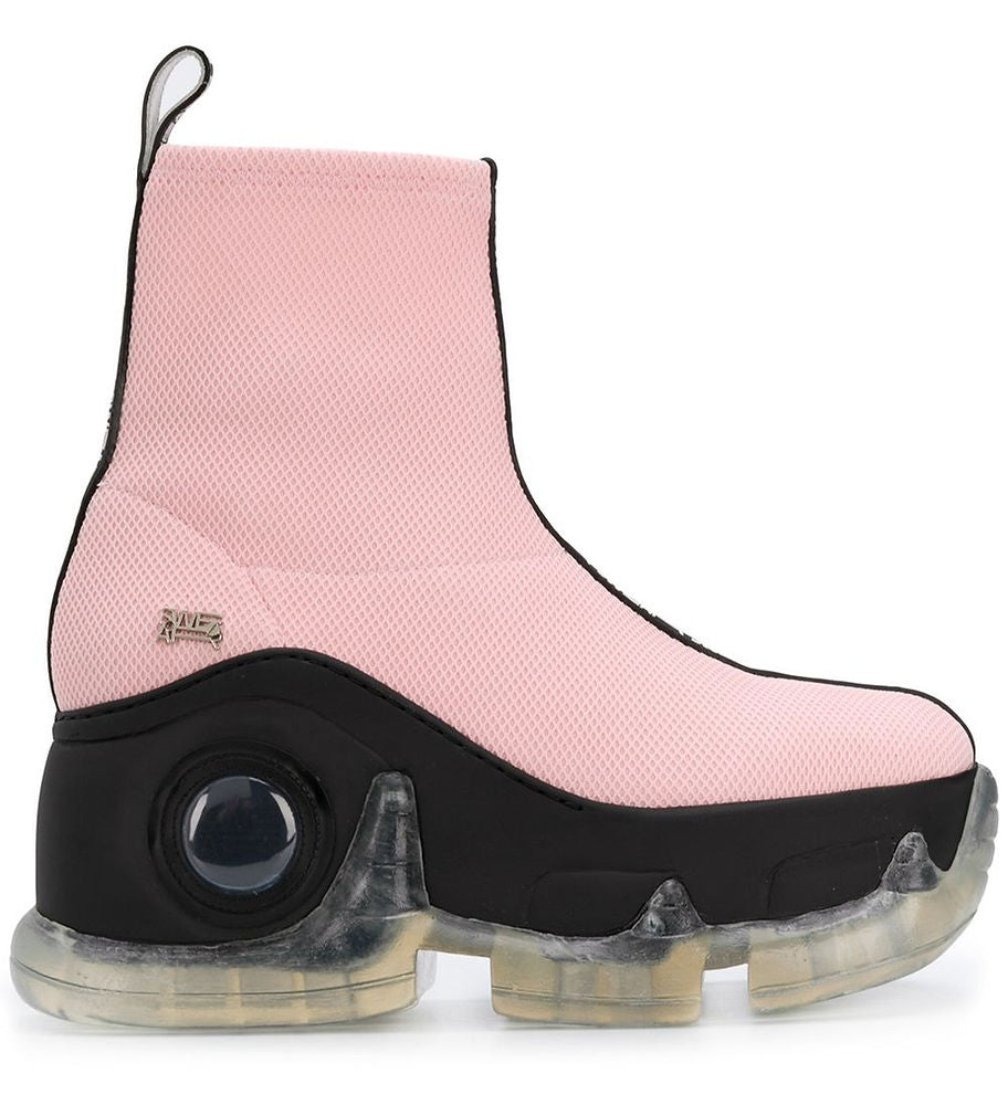 Air Rev. Xtra Hybrid Platform Boots - Baby-Pink Mesh
