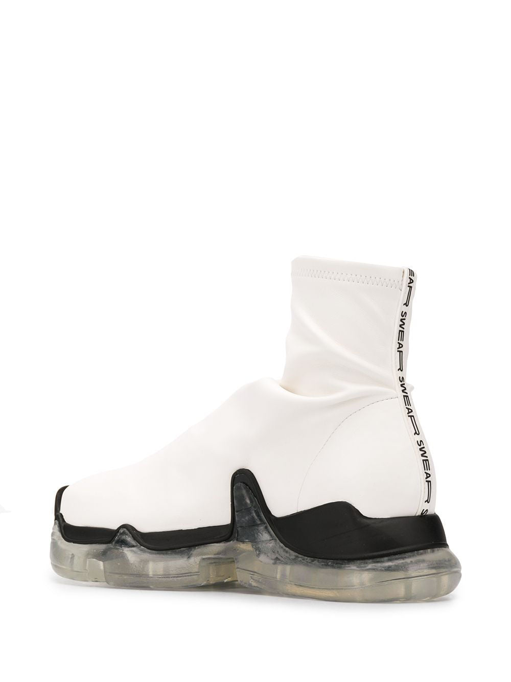 Air Revive Vegan Boots - Black & White Clear