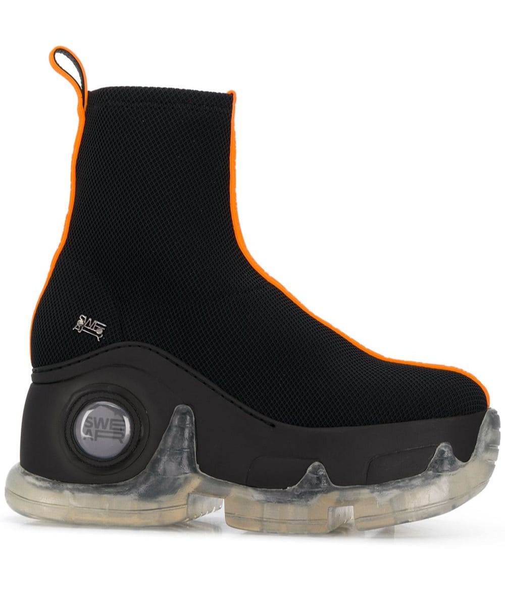 Air Rev. Xtra Hybrid Platform Boots - Black Mesh