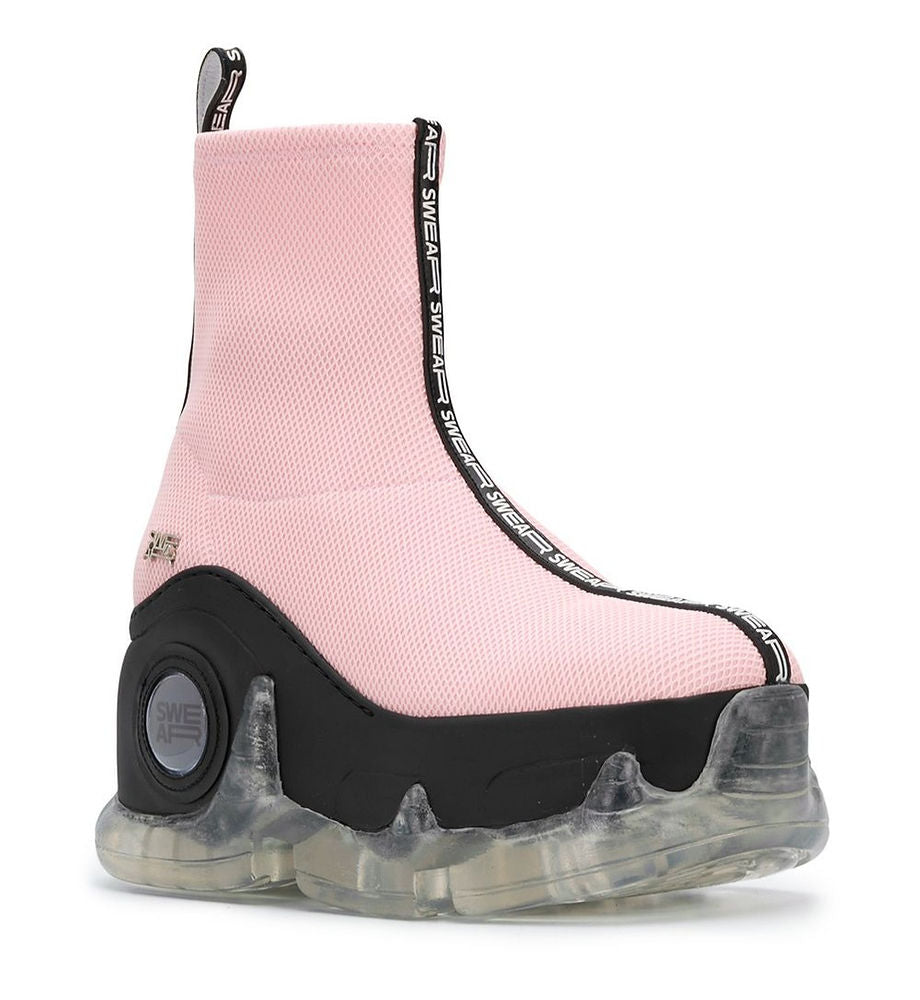 Air Rev. Xtra Hybrid Platform Boots - Baby-Pink Mesh