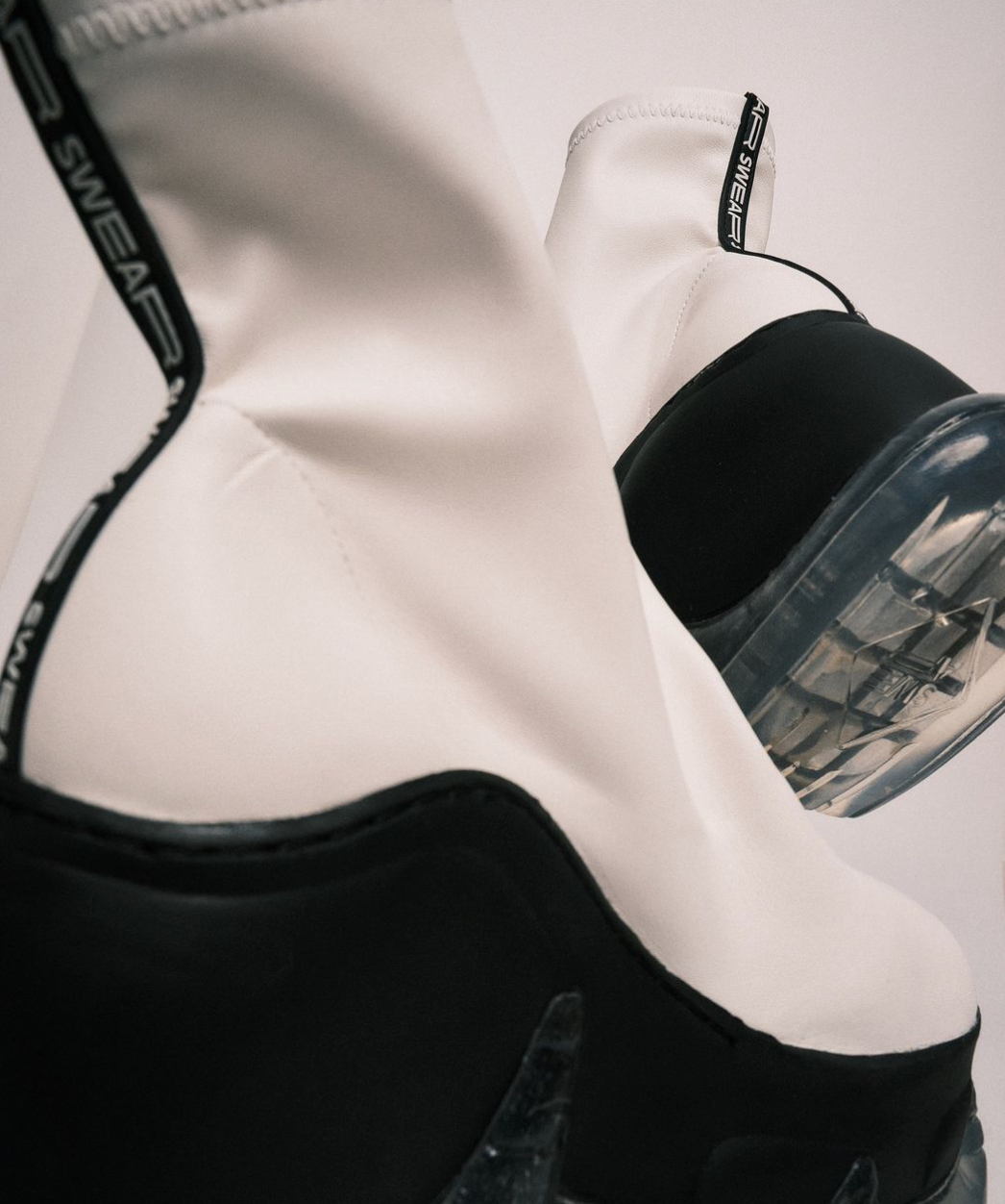 Air Rev. Xtra Vegan Platform Boots - White