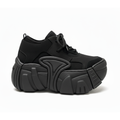 Element Platform Sneakers - Triple Black Nubuck & Suede